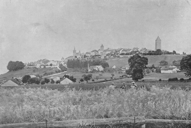 Romont (zdjęcie czarno-białe) autorstwa Swiss Photographer