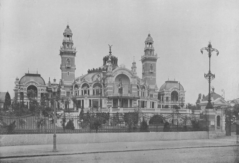 Zurych, La „Tonhalle”, Kasyno (zdjęcie czarno-białe) autorstwa Swiss Photographer