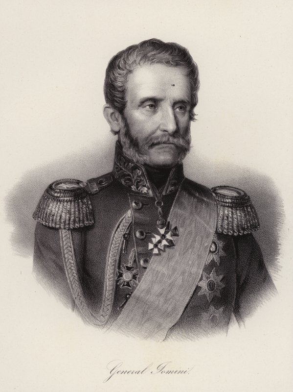 Antoine Henri, baron Jomini, szwajcarski generał i historyk wojskowy (grafika) autorstwa Swiss School