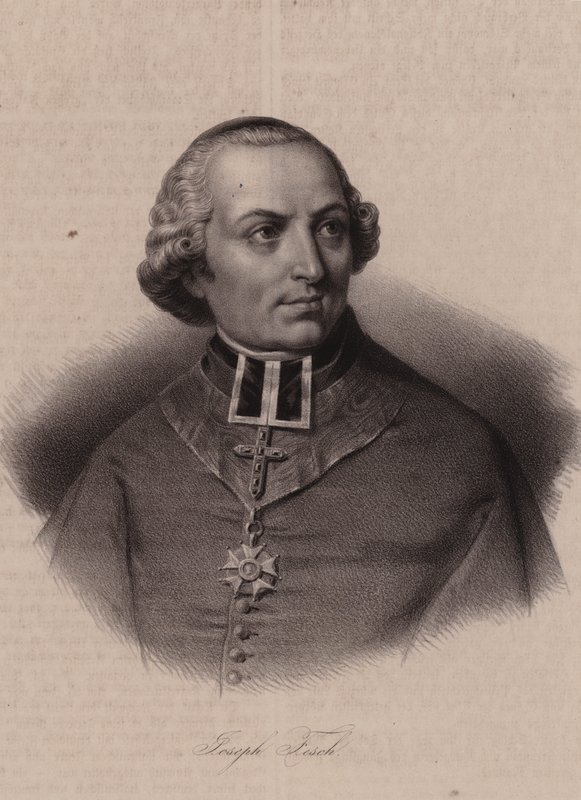 Kardynał Joseph Fesch, francuski dyplomata i książę Francji (grafika) autorstwa Swiss School