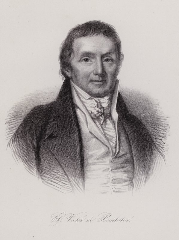 Charles Victor de Bonstetten , szwajcarski polityk i pisarz (grafika) autorstwa Swiss School
