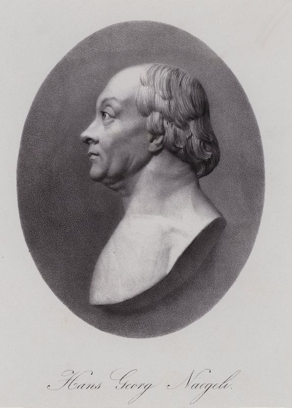 Hans Georg Nageli, szwajcarski kompozytor i wydawca (grafika) autorstwa Swiss School