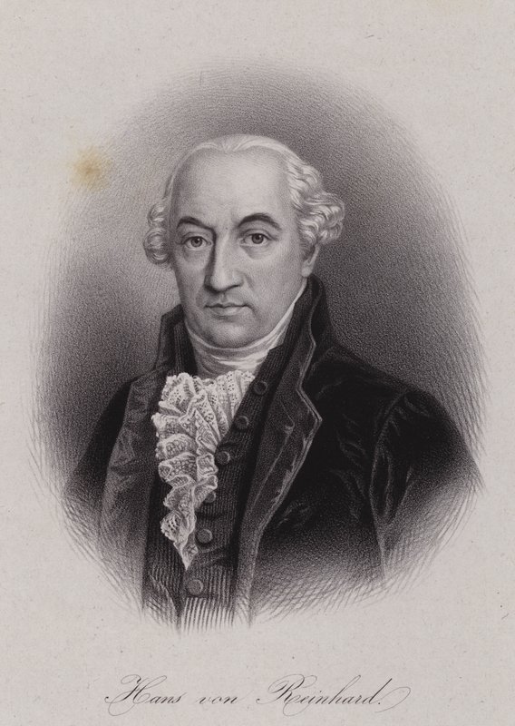 Hans von Reinhard, szwajcarski polityk (grafika) autorstwa Swiss School