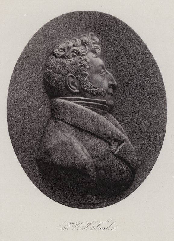 Ignaz Paul Vital Troxler, szwajcarski lekarz, polityk i filozof (grafika) autorstwa Swiss School