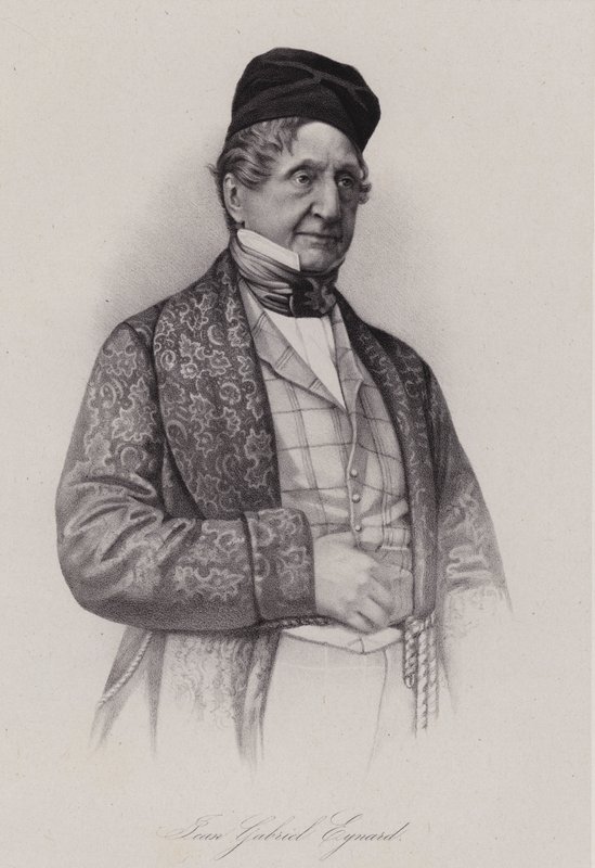 Jean-Gabriel Eynard, szwajcarski bankier (grafika) autorstwa Swiss School