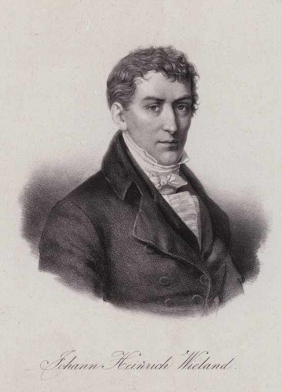Johann Heinrich Wieland, szwajcarski prawnik i polityk w Republice Helweckiej (grafika) autorstwa Swiss School