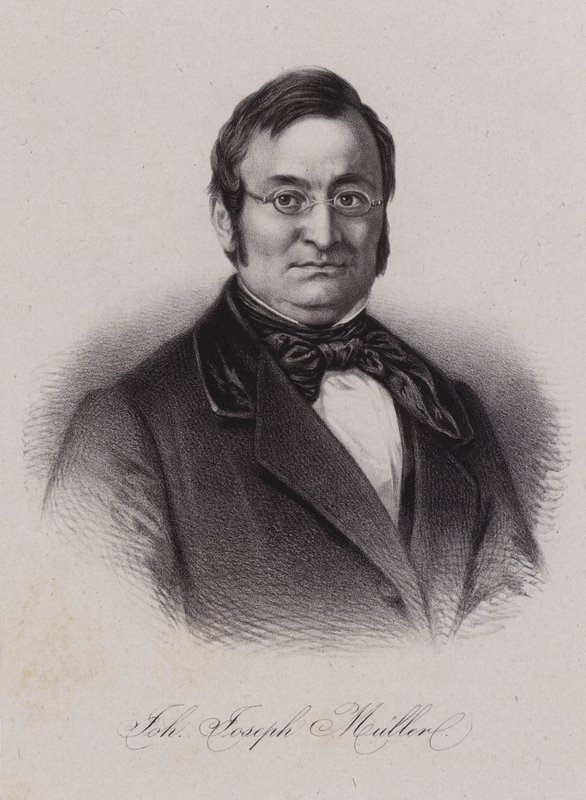 Johann Joseph Muller , szwajcarski polityk (Grawerowanie) autorstwa Swiss School
