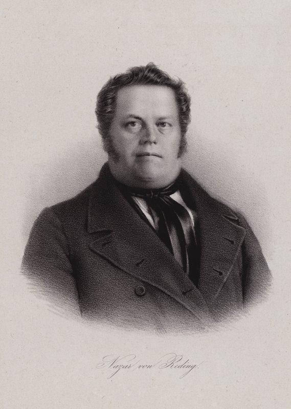 Nazar von Reding, szwajcarski polityk (grafika) autorstwa Swiss School