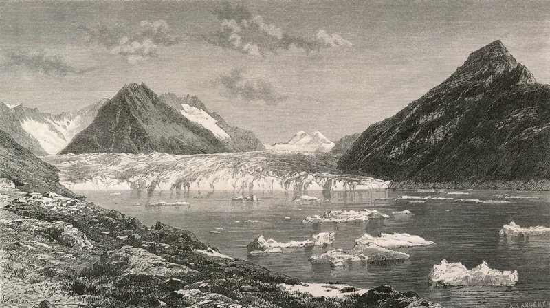 Lodowiec Aletsch i jezioro Marjelen autorstwa Swiss School