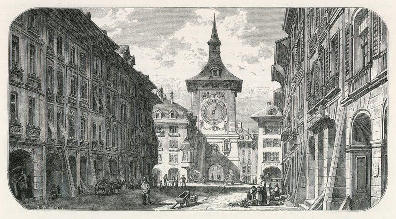 Wieża zegarowa, Bern autorstwa Swiss School