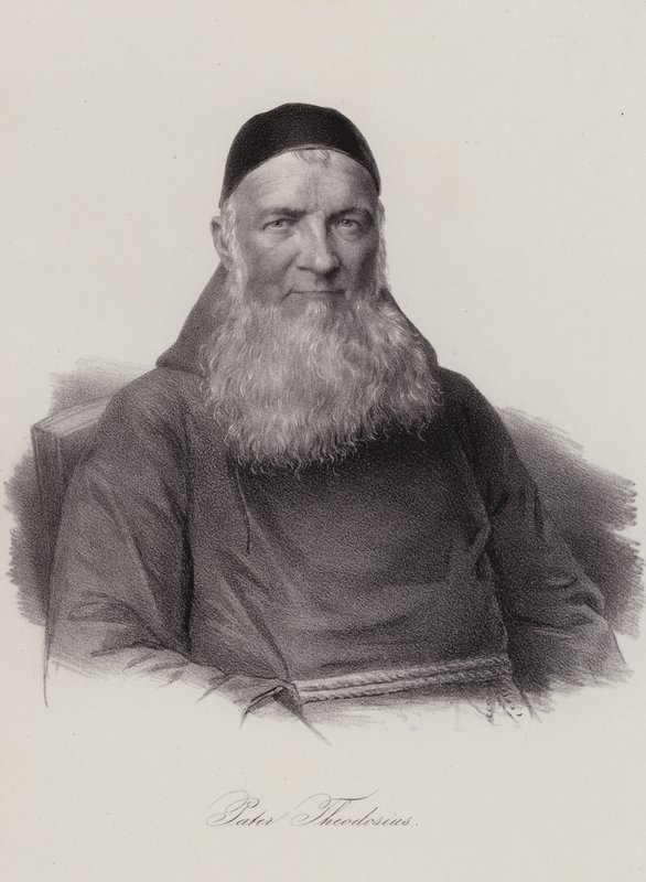 Theodosius Florentini, szwajcarski ksiądz i reformator społeczny (grafika) autorstwa Swiss School