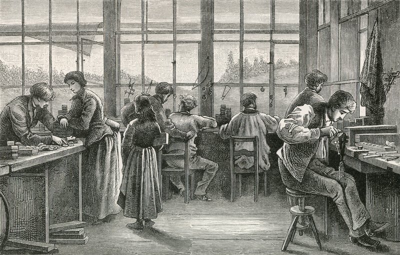 Warsztaty zegarmistrzowskie w La Chaux de Fonds autorstwa Swiss School