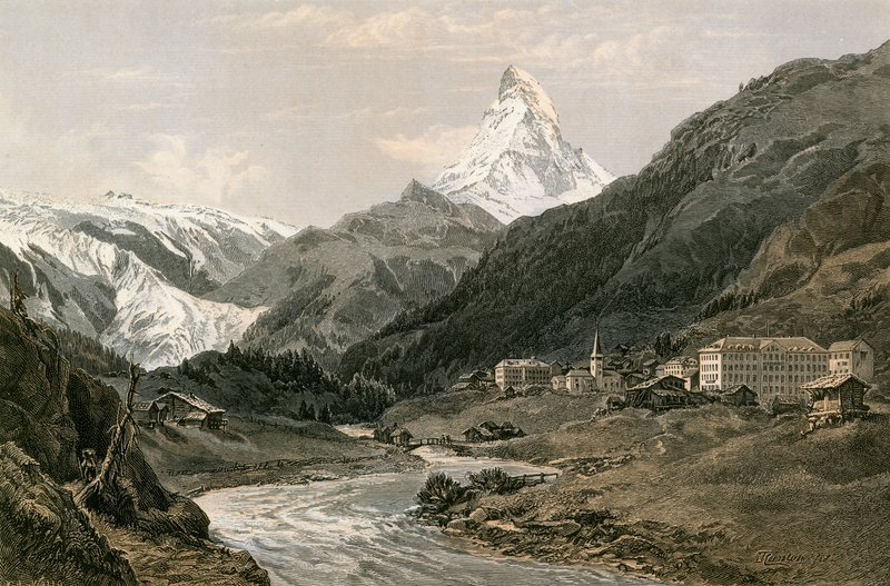 Zermatt i Matterhorn autorstwa Swiss School