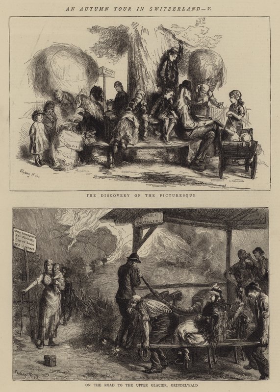 Jesienna wycieczka po Szwajcarii, V autorstwa Sydney Prior Hall