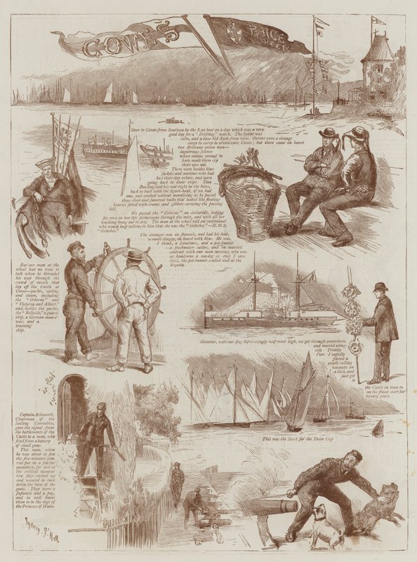 Tydzień wyścigu Cowes autorstwa Sydney Prior Hall