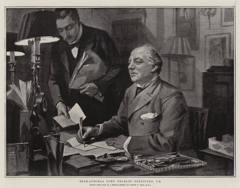 Kontradmirał Lord Charles Beresford, CB autorstwa Sydney Prior Hall