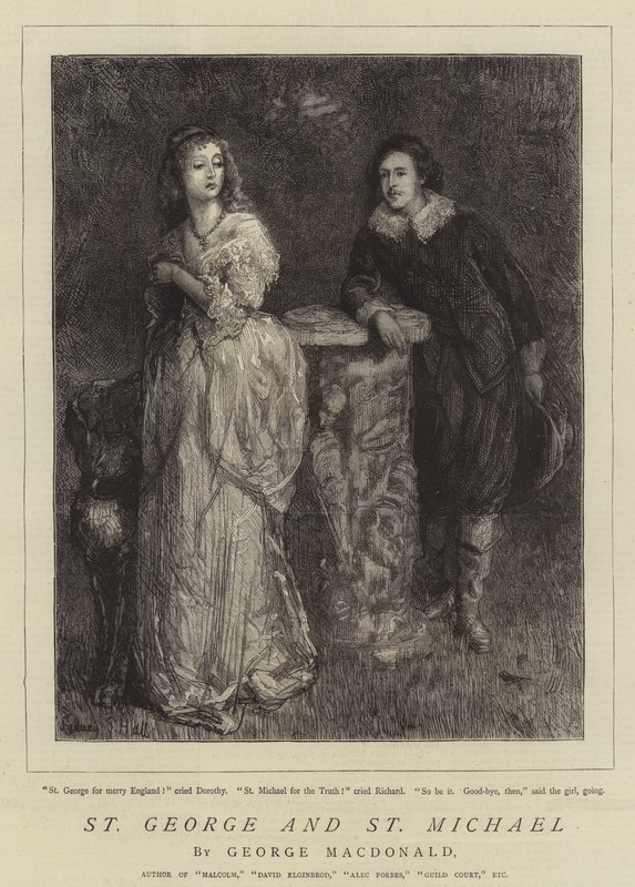 Św. Jerzy i Św. Michał autorstwa Sydney Prior Hall