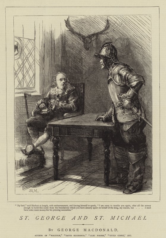 Św. Jerzy i Św. Michał autorstwa Sydney Prior Hall