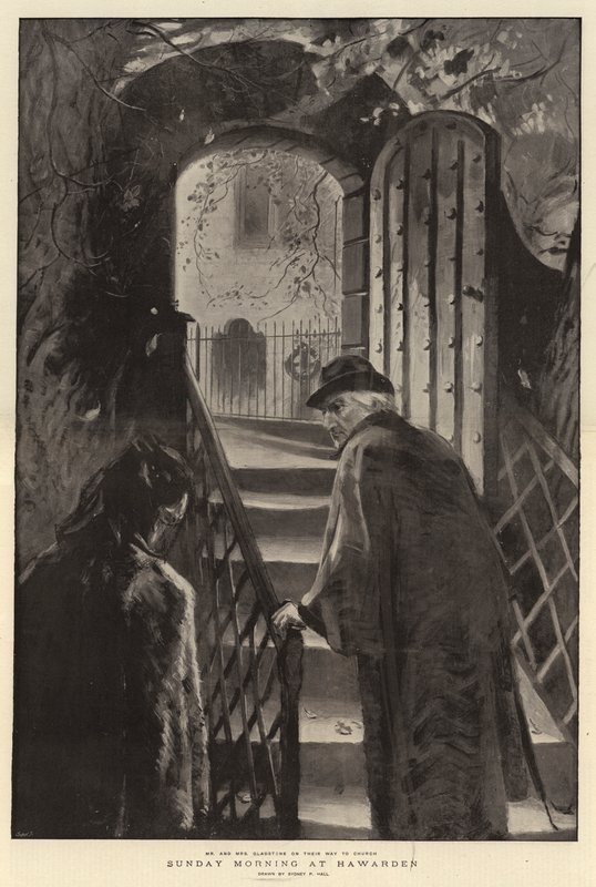 Niedzielny poranek w Hawarden autorstwa Sydney Prior Hall