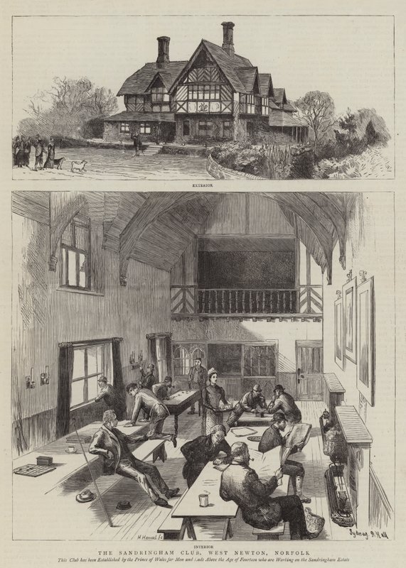 Klub Sandringham, West Newton, Norfolk autorstwa Sydney Prior Hall