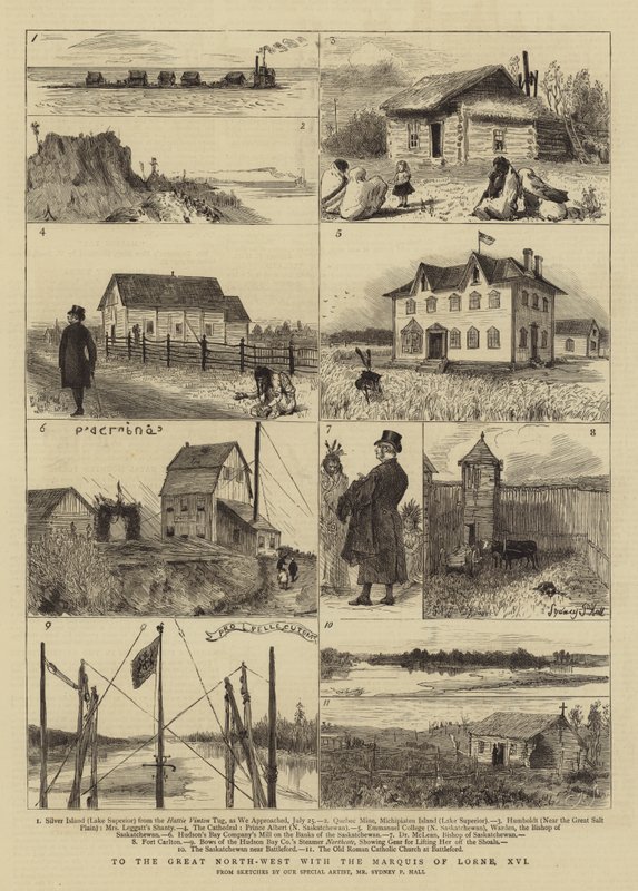 Na wielki północny zachód z markizem Lorne, XVI autorstwa Sydney Prior Hall