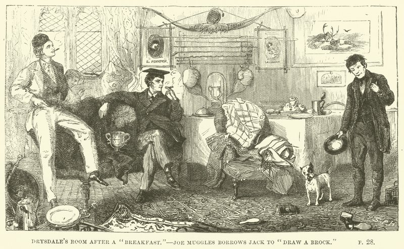 Ilustracja do Toma Browna w Oksfordzie autorstwa Thomasa Hughes autorstwa Sydney Prior after Hall