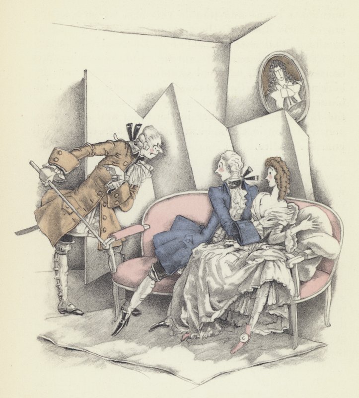 Ilustracja do Kandyda Woltera autorstwa Sylvain Sauvage