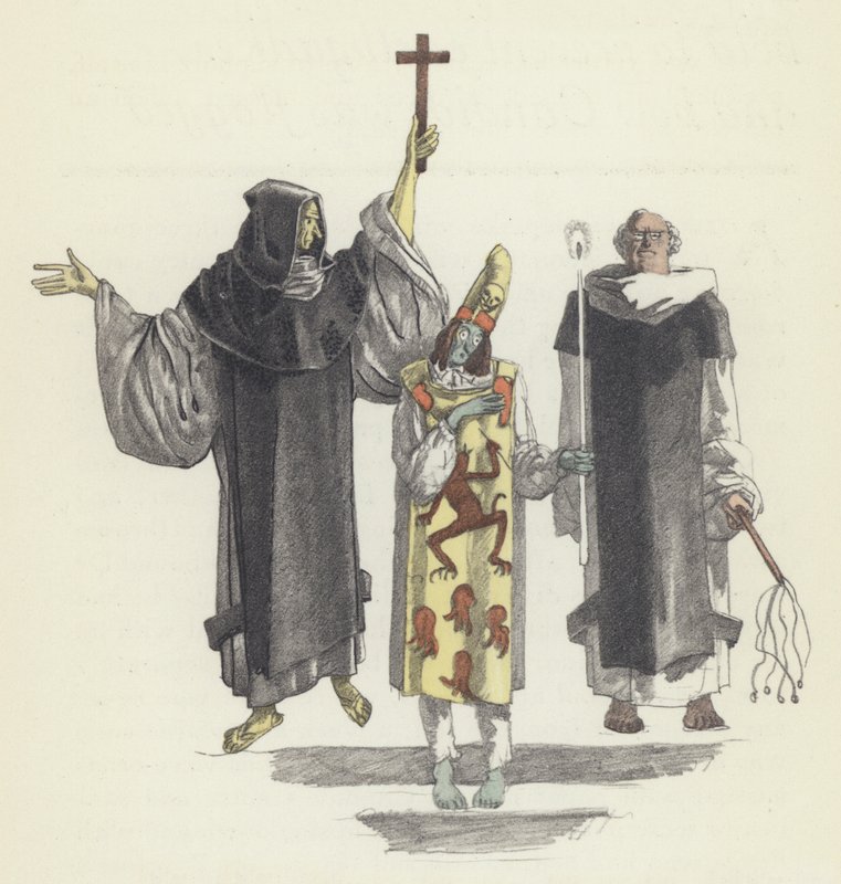 Ilustracja do Kandyda Woltera autorstwa Sylvain Sauvage