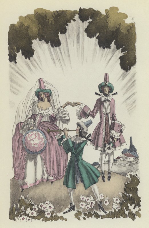 Ilustracja do Kandyda Woltera autorstwa Sylvain Sauvage