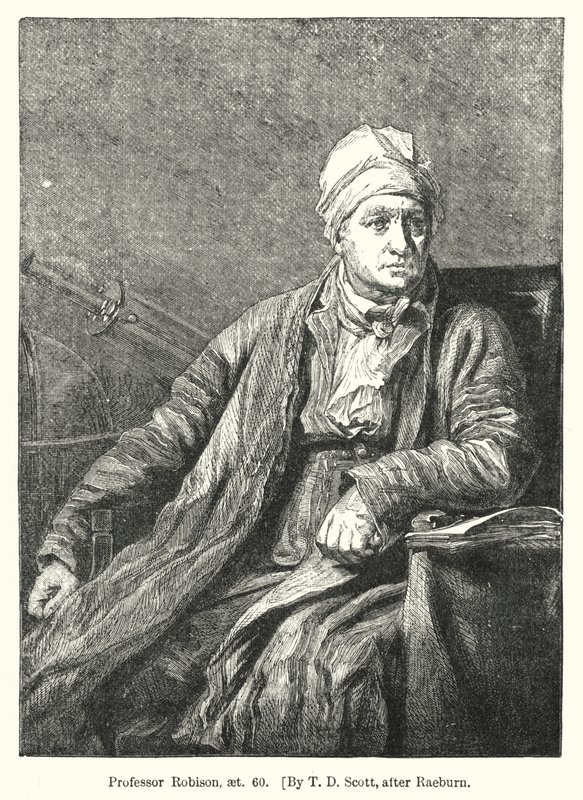 Profesor Robison, lat 60 (grafika) autorstwa T. D. (after) Scott