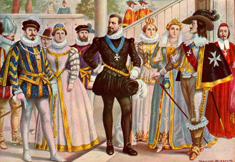 Stroje francuskie z XVI i XVII wieku autorstwa Tancredi Scarpelli