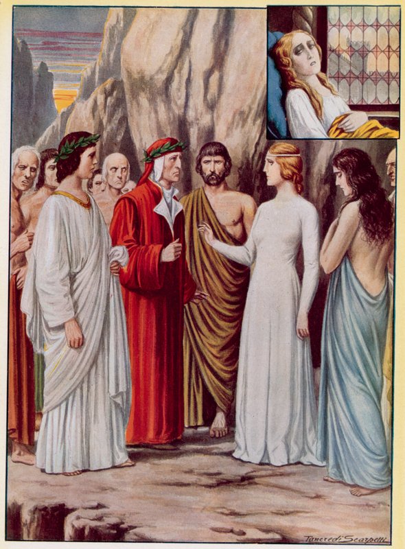 Ilustracja do Boskiej Komedii Dantego autorstwa Tancredi Scarpelli