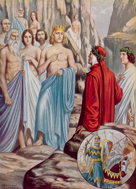 Ilustracja do Boskiej Komedii Dantego autorstwa Tancredi Scarpelli