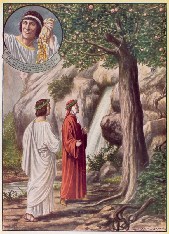 Ilustracja do Boskiej Komedii Dantego autorstwa Tancredi Scarpelli