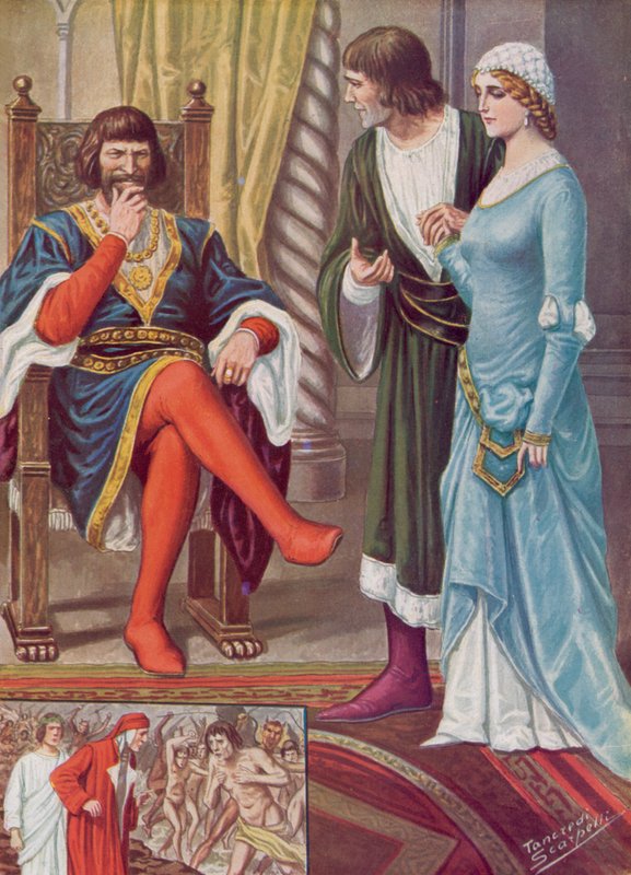 Ilustracja do Boskiej Komedii Dantego autorstwa Tancredi Scarpelli
