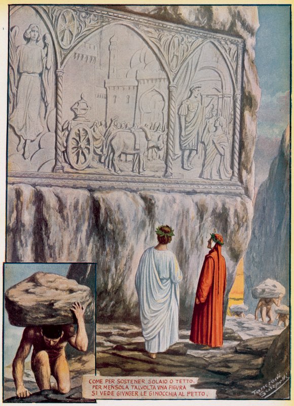 Ilustracja do Boskiej Komedii Dantego autorstwa Tancredi Scarpelli