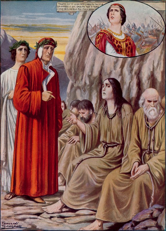 Ilustracja do Boskiej komedii Dantego autorstwa Tancredi Scarpelli