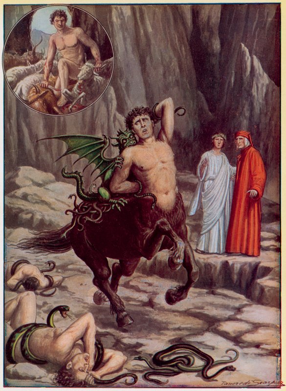 Ilustracja do Boskiej Komedii Dantego autorstwa Tancredi Scarpelli