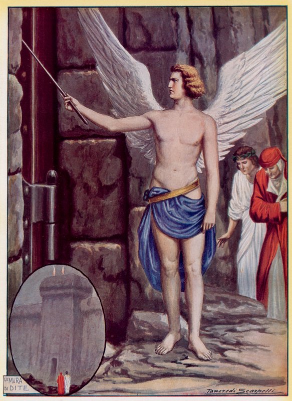 Ilustracja do Boskiej Komedii Dantego autorstwa Tancredi Scarpelli
