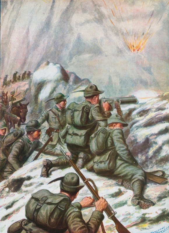 په WW1poli کې ایټالوي سرتیري autorstwa Tancredi Scarpelli