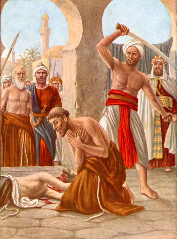 Męczeństwo brata Jacopo de Padova w Indiach autorstwa Tancredi Scarpelli