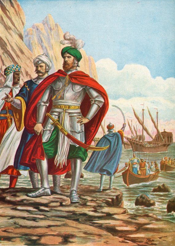 Mustafa ląduje na Cyprze w 1570 autorstwa Tancredi Scarpelli