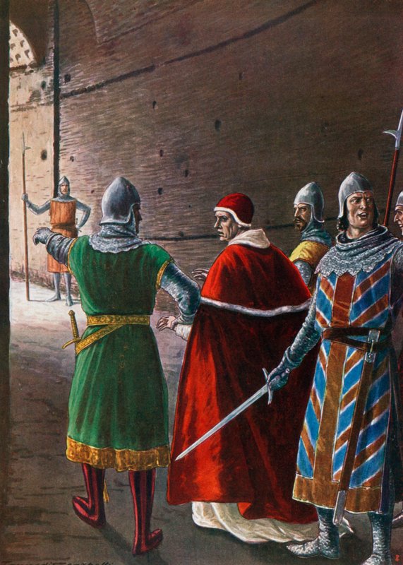 Papież Jan XIII tymczasowo wygnany w 965 autorstwa Tancredi Scarpelli