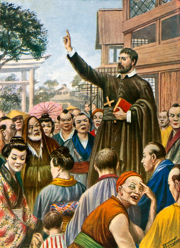 Święty Franciszek Ksawery w Japonii autorstwa Tancredi Scarpelli