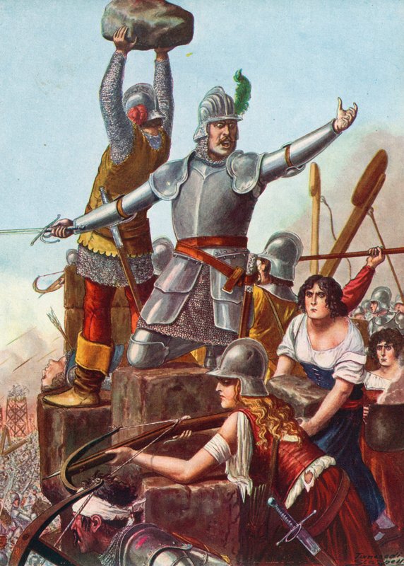 Brescians pod przywództwem wenecjanina Francesco Barbaro autorstwa Tancredi Scarpelli