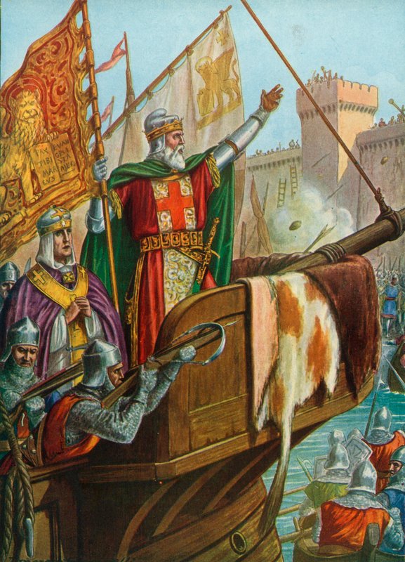 Stary doża Enrico Dandolo splądrował Konstantynopol, 1204 autorstwa Tancredi Scarpelli