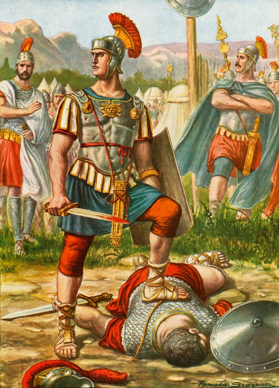 Tytus Manliusz Torkwatus autorstwa Tancredi Scarpelli