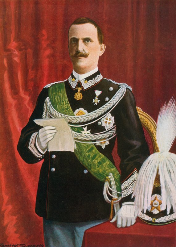 Czytanie Vittorio Emanuele III, 1900 autorstwa Tancredi Scarpelli
