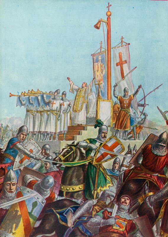 Ołtarz wojenny używany w latach 1037-38 w obronie Mediolanu przed Konradem II autorstwa Tancredi Scarpelli