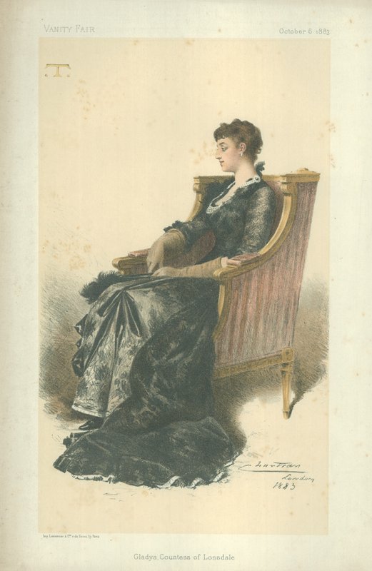 Gladys hrabina Lonsdale autorstwa Theobald Chartran